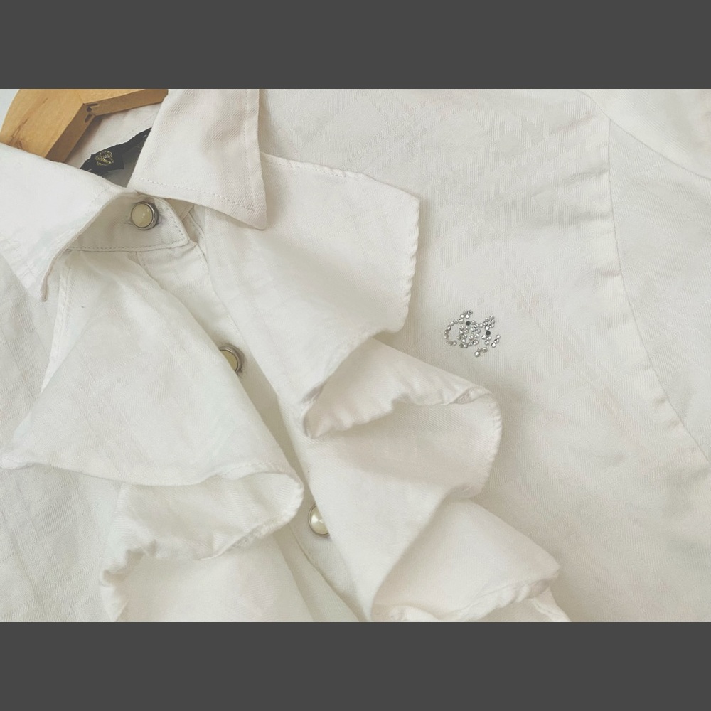 Eland white blouse with special design (pristine)